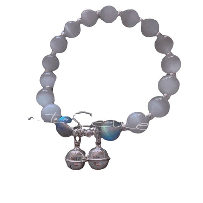 Moonlight Symphony Collection | Luminous Cats Eye & Aquamarine Energy Bracelet
