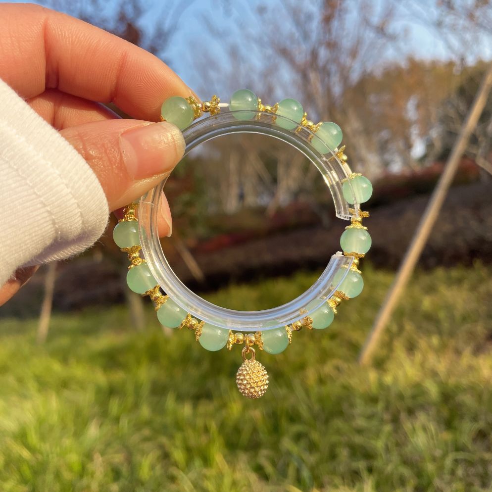 Golden Harvest Durian & Lotus Bracelet | Prosperity & Sweet Life Talisman