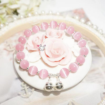 Moonlight Symphony Collection | Luminous Cats Eye & Aquamarine Energy Bracelet