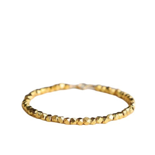 Golden Prosperity Fragment Bracelet | S925 Gold-Plated Minimalist Luxury