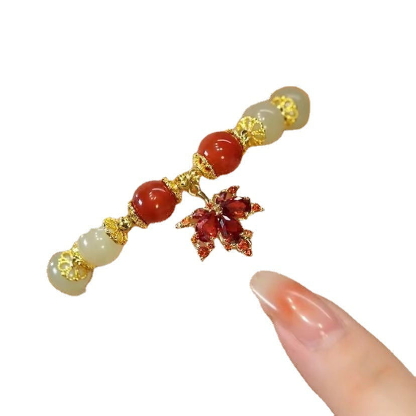 Sacred Transformation Maple Leaf Bracelet | Heart Chakra Healing